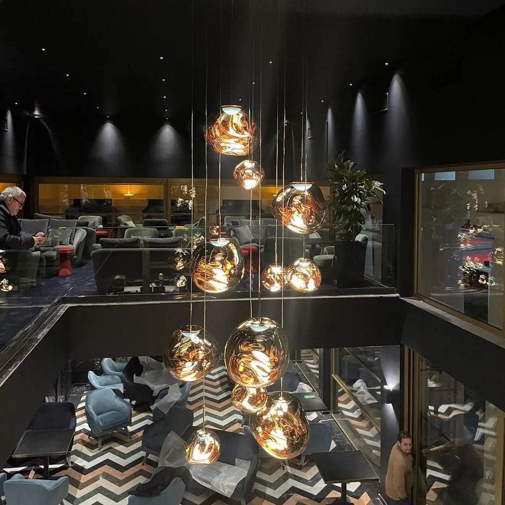 Lampada a sospensione multi-flame | Design scultoreo Melt