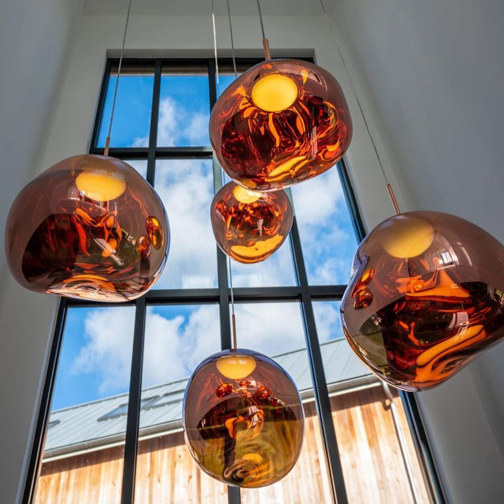 Lampada a sospensione multi-flame | Design scultoreo Melt