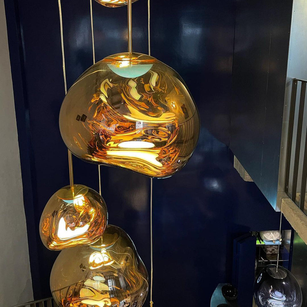 Lampada a sospensione multi-flame | Design scultoreo Melt