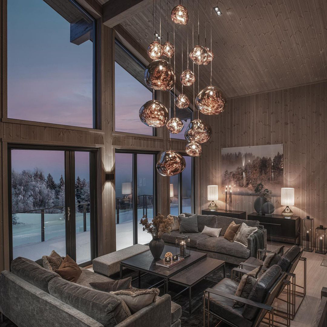 Lampada a sospensione multi-flame | Design scultoreo Melt