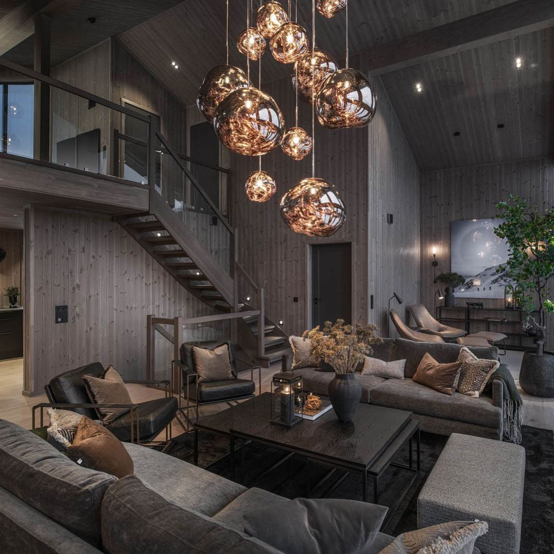 Lampada a sospensione multi-flame | Design scultoreo Melt
