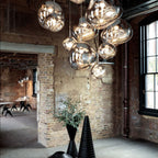 Lampada a sospensione multi-flame | Design scultoreo Melt