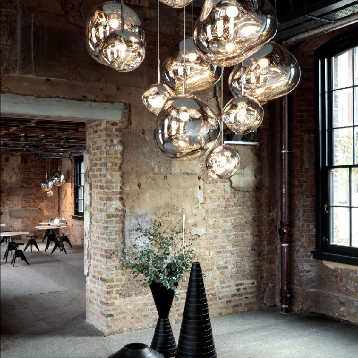 Lampada a sospensione multi-flame | Design scultoreo Melt