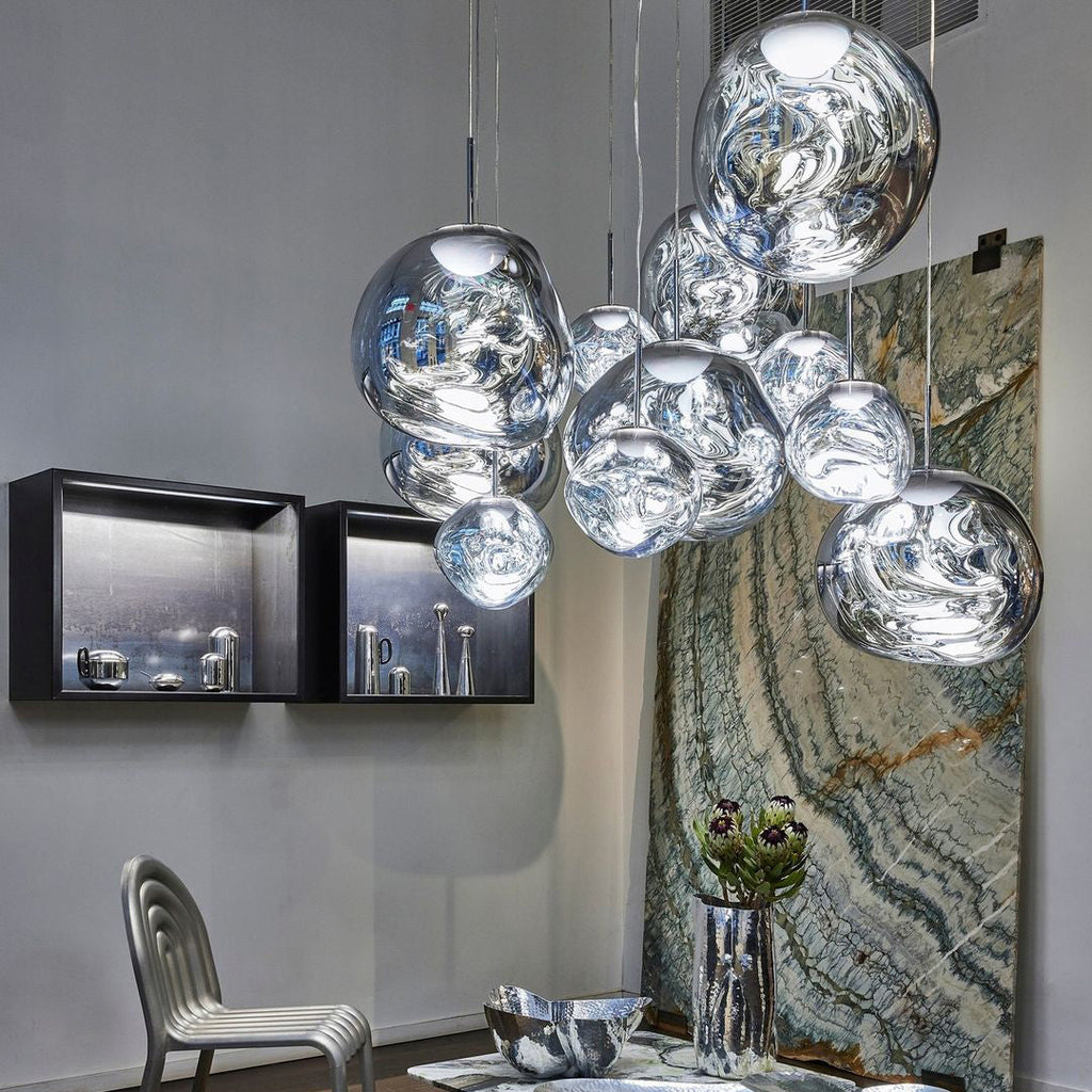 Lampada a sospensione multi-flame | Design scultoreo Melt