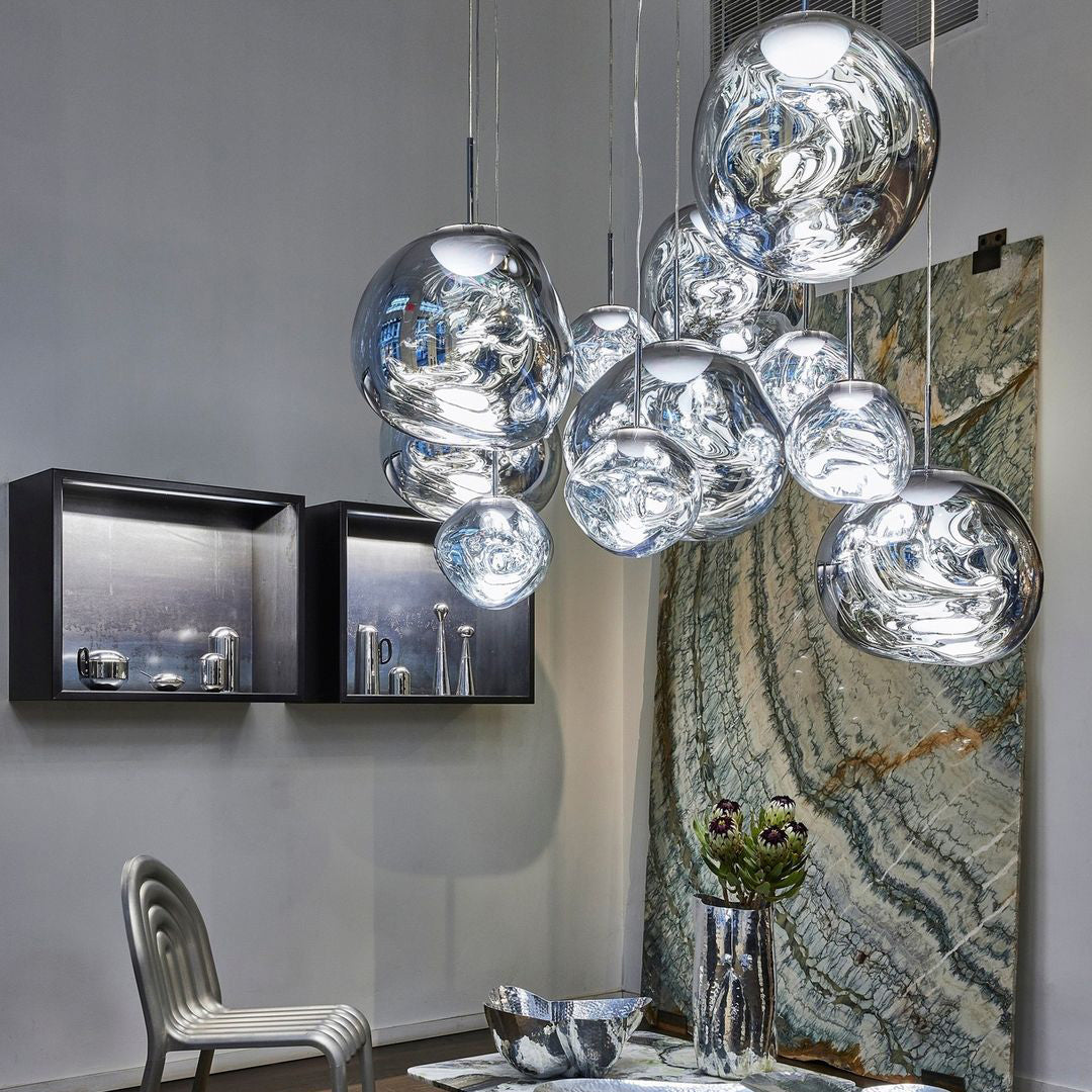 Lampada a sospensione multi-flame | Design scultoreo Melt