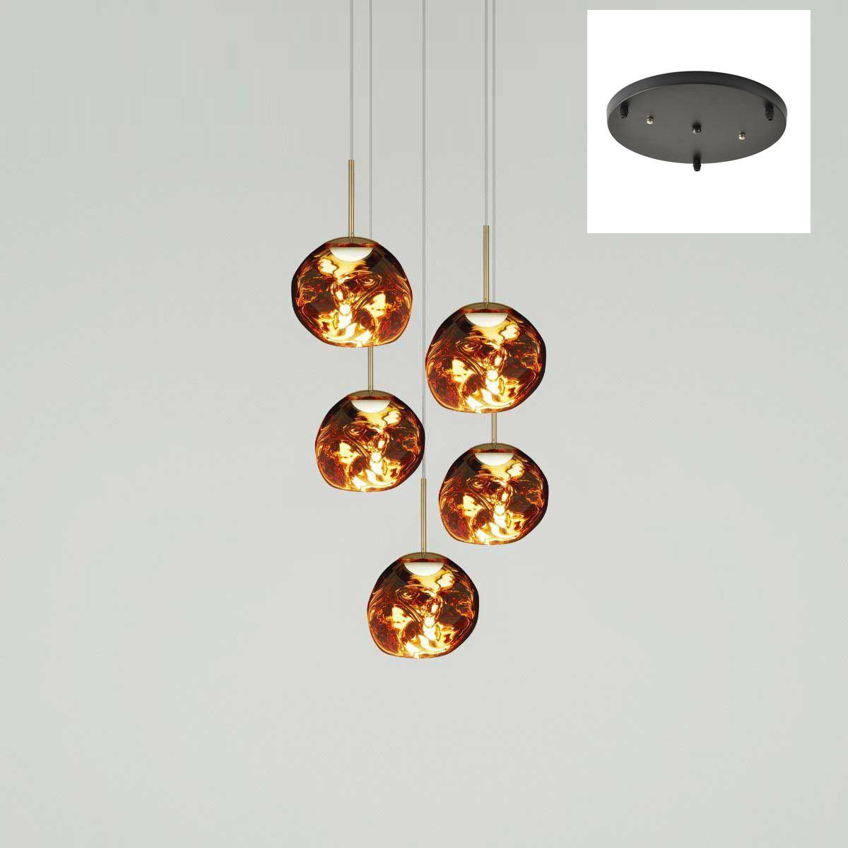 Lampada a sospensione Multi Lava Rotonda