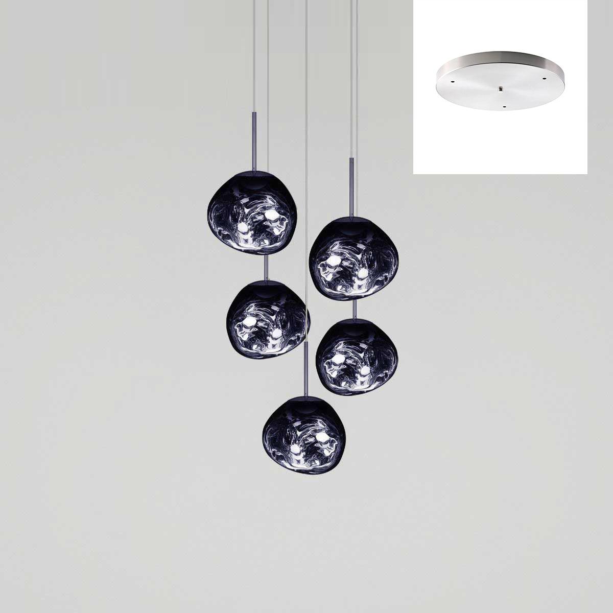 Lampada a sospensione Multi Lava Rotonda