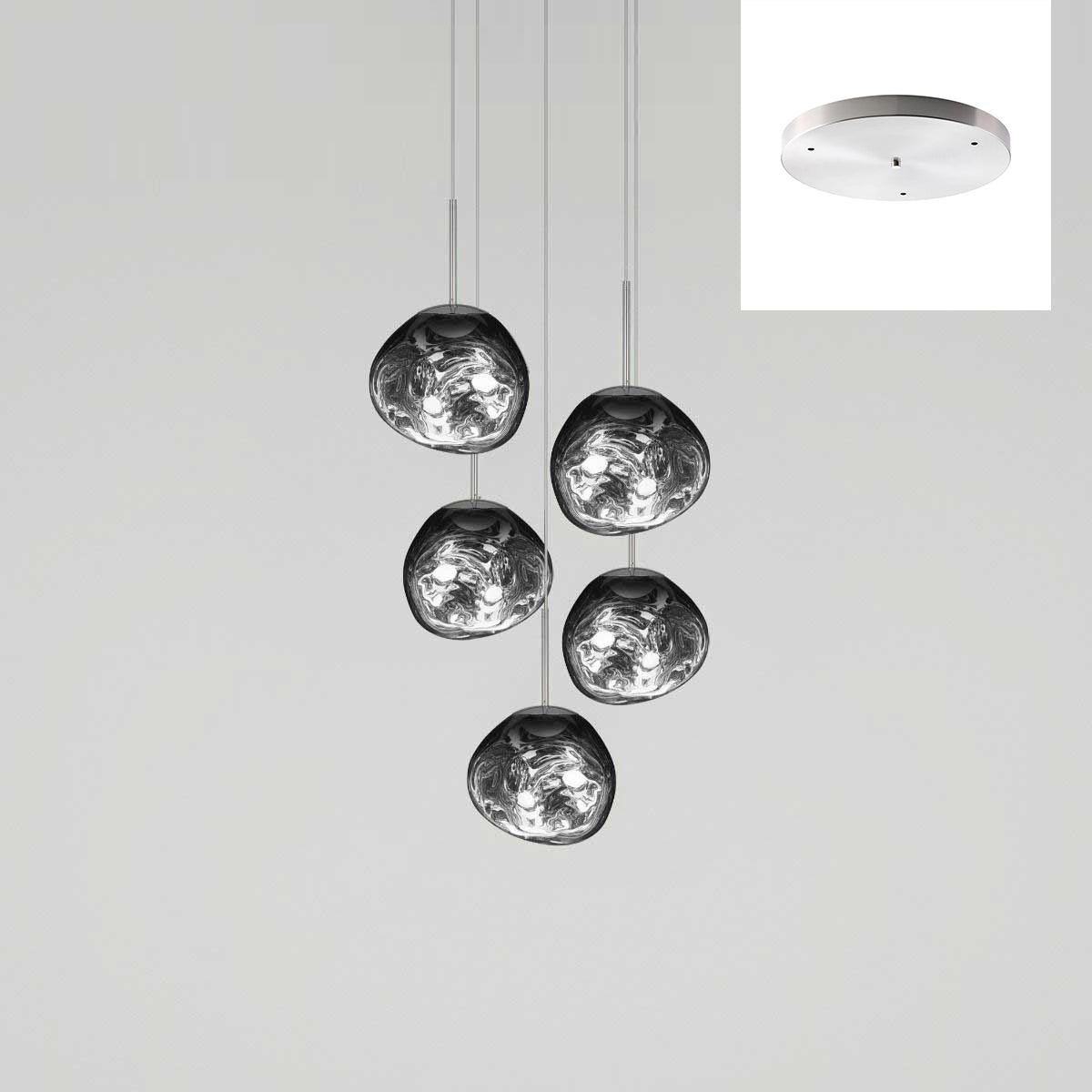 Lampada a sospensione Multi Lava Rotonda
