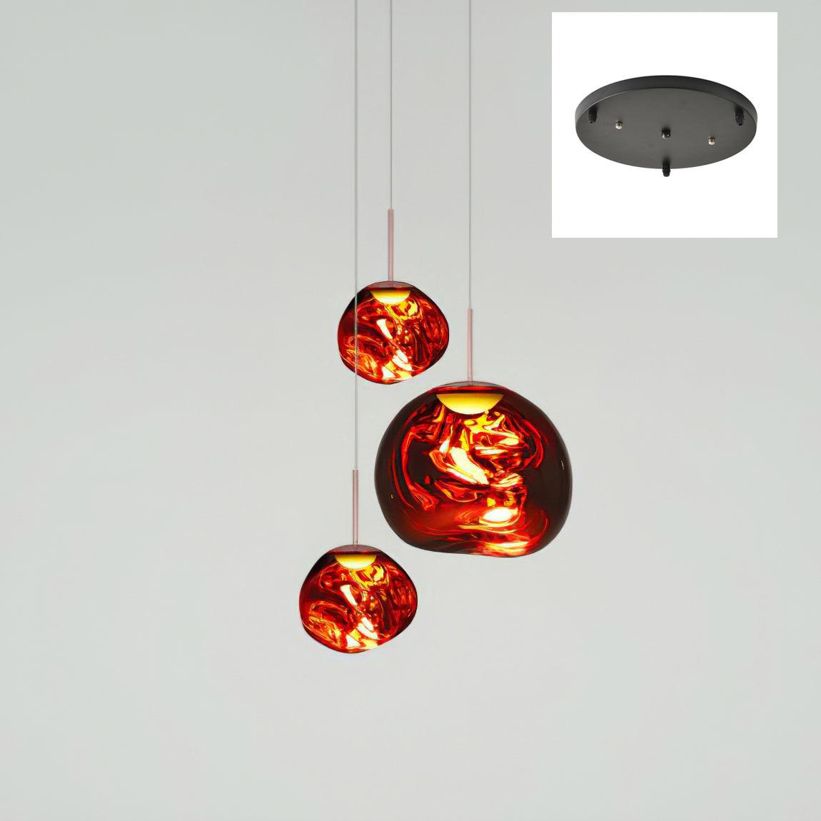 Lampada a sospensione Multi Lava Rotonda