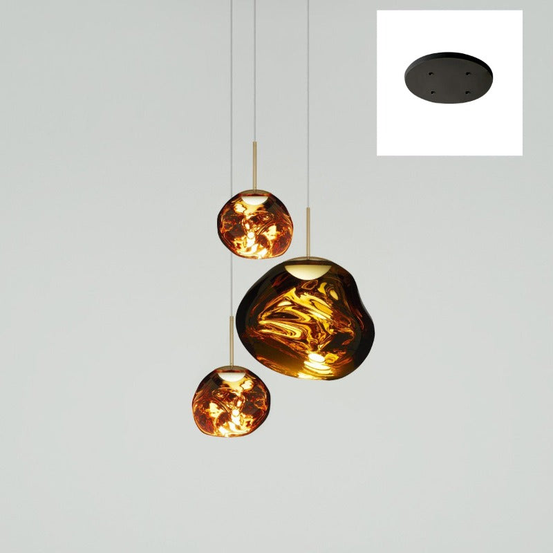 Lampada a sospensione multi-flame | Design scultoreo Melt