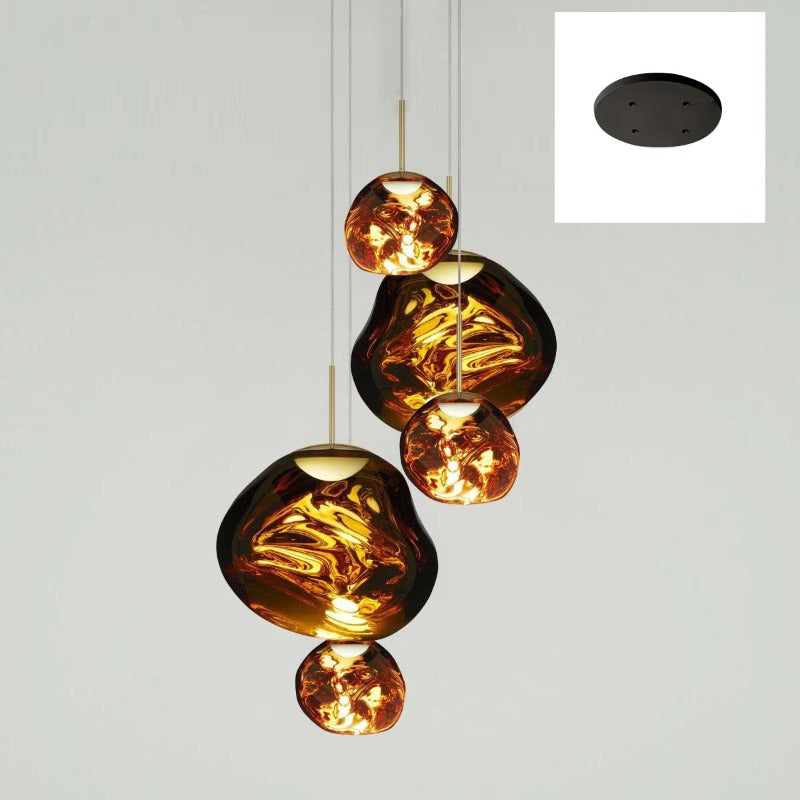 Lampada a sospensione multi-flame | Design scultoreo Melt