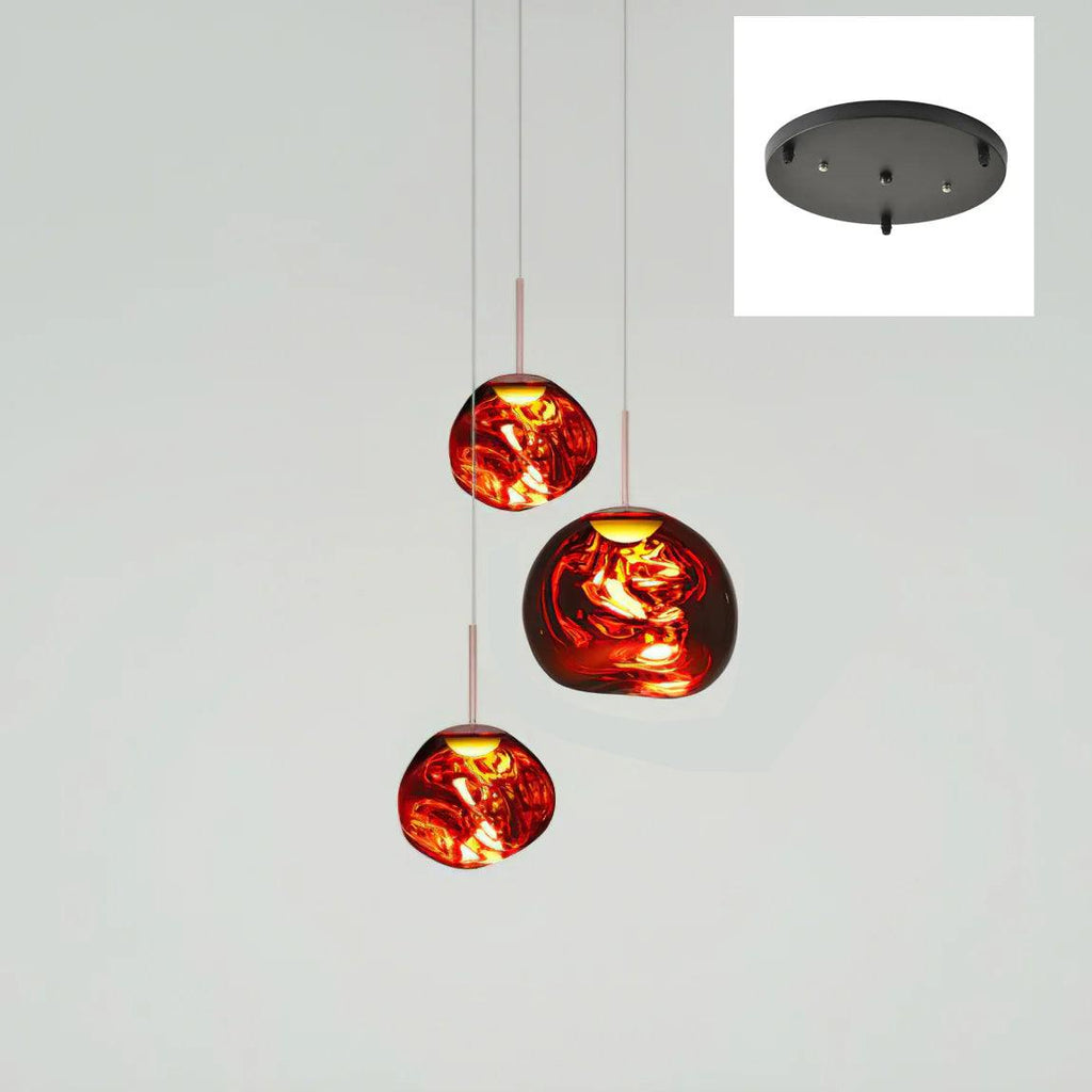 Lampada a sospensione Multi Lava Rotonda