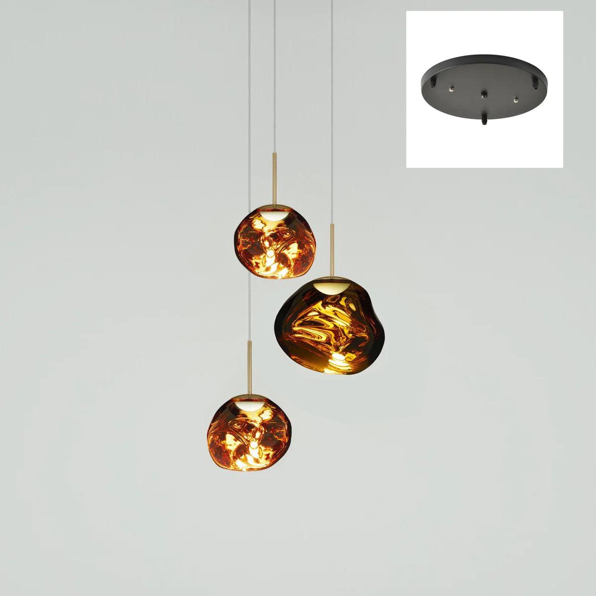 Lampada a sospensione Multi Lava Rotonda