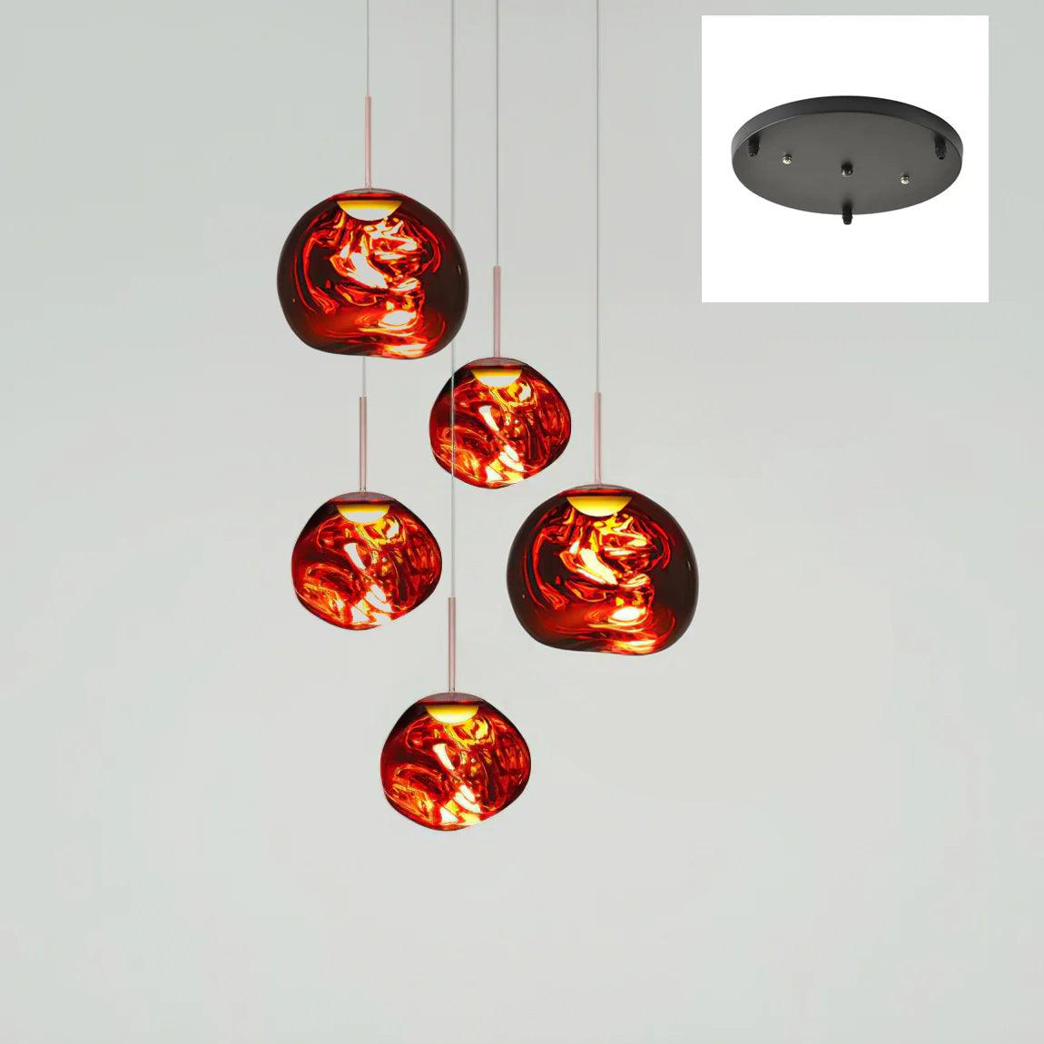 Lampada a sospensione Multi Lava Rotonda