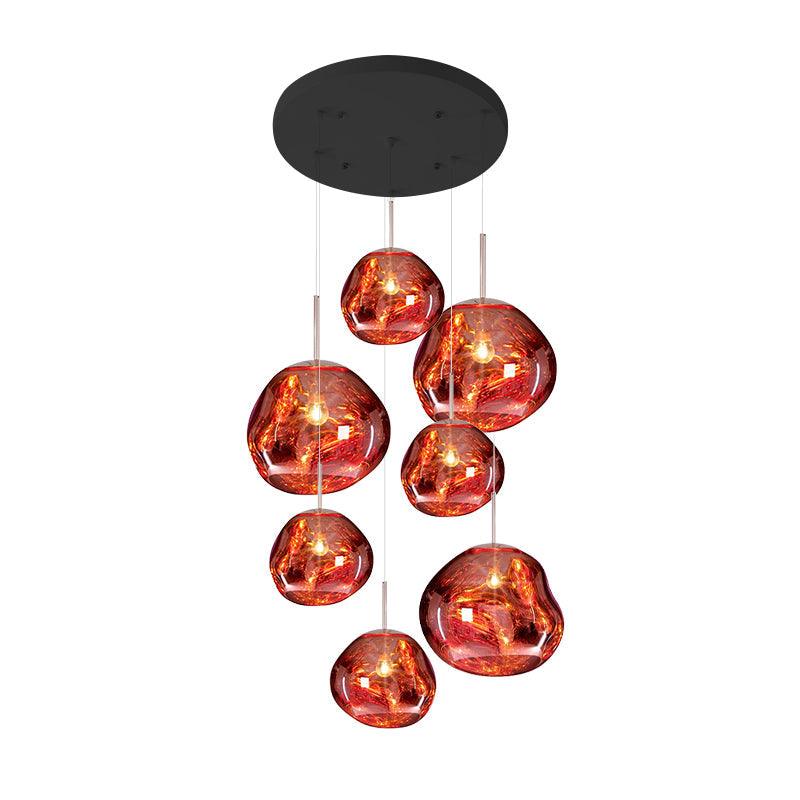 Lampada a sospensione Multi Lava Rotonda
