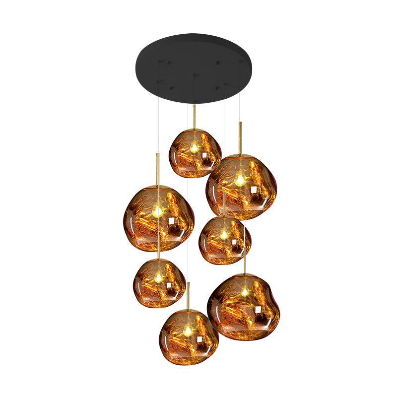 Lampada a sospensione Multi Lava Rotonda