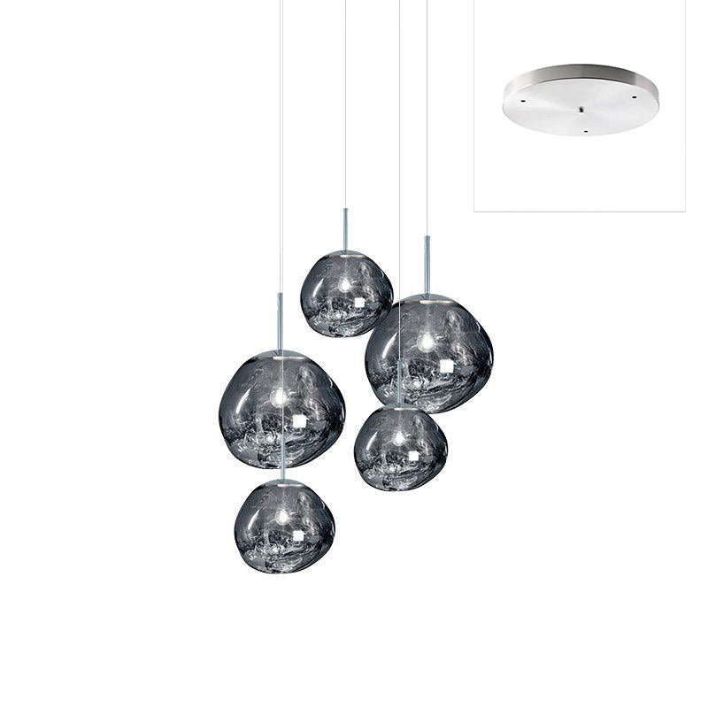 Lampada a sospensione Multi Lava Rotonda