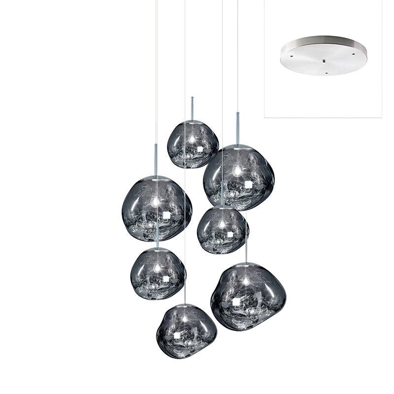 Lampada a sospensione Multi Lava Rotonda