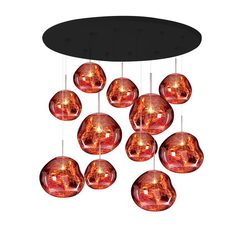 Lampada a sospensione Multi Lava Rotonda