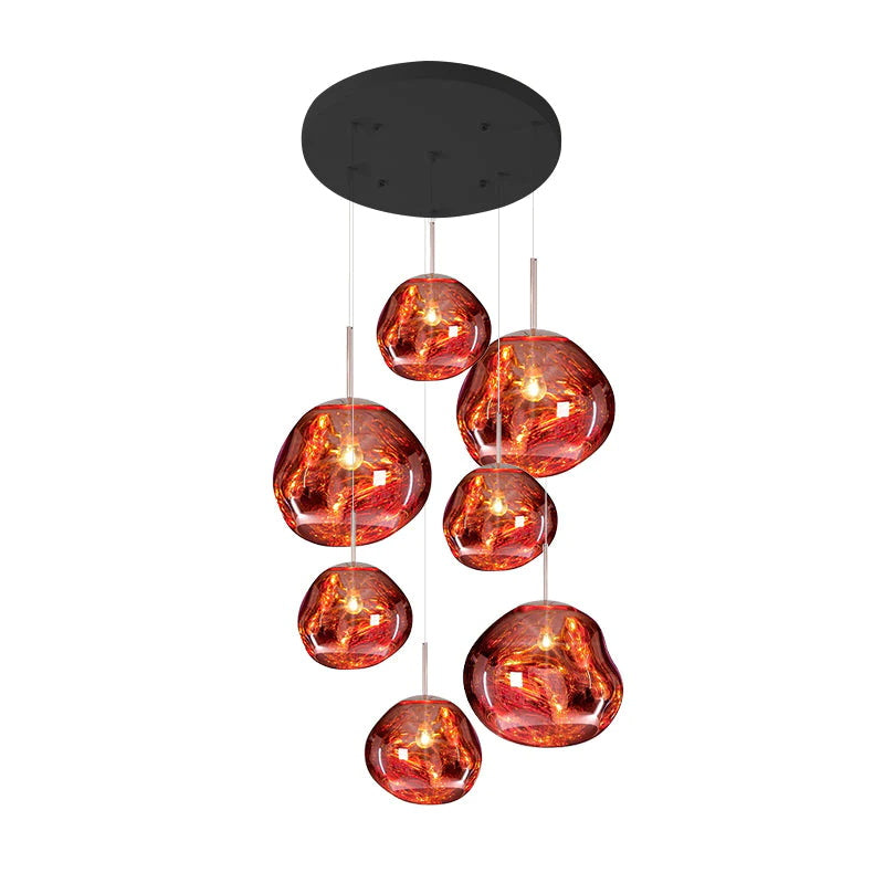 Lampada a sospensione multi-flame | Design scultoreo Melt