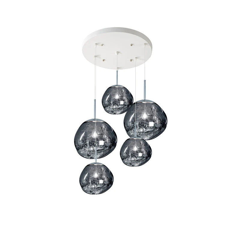 Lampada a sospensione multi-flame | Design scultoreo Melt