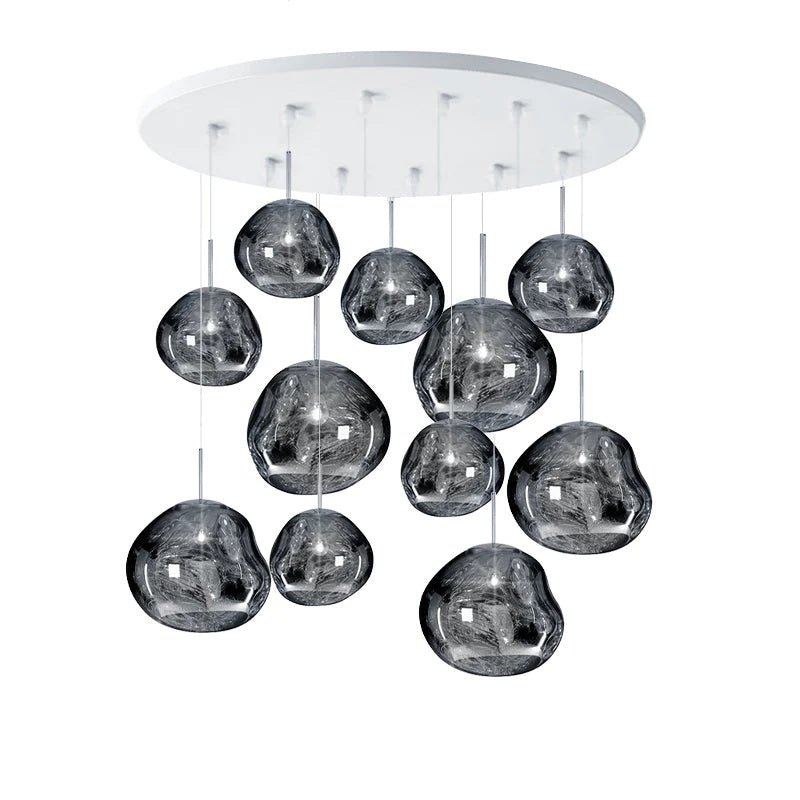 Lampada a sospensione multi-flame | Design scultoreo Melt
