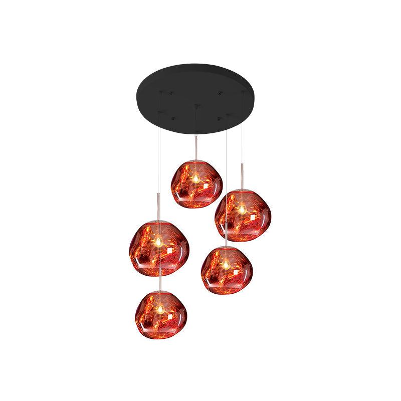 Lampada a sospensione Multi Lava Rotonda