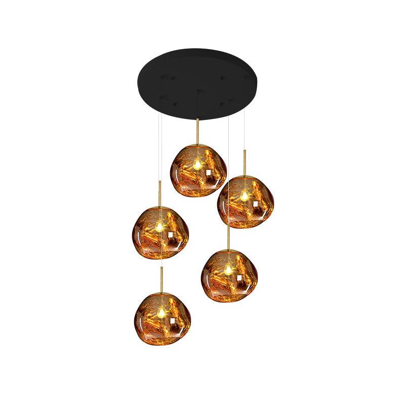 Lampada a sospensione Multi Lava Rotonda