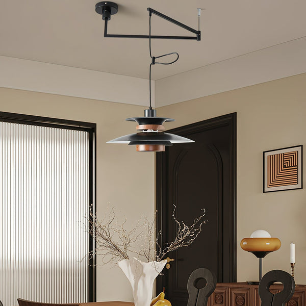 Lampada a Sospensione Mercero con Braccio Oscillante, Perfetta per Ogni Ambiente della Casa