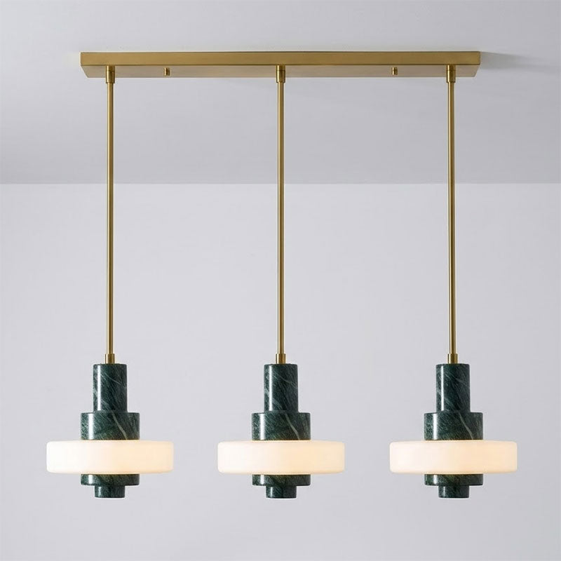 Lampada a Sospensione in Marmo Verde Mercurio
