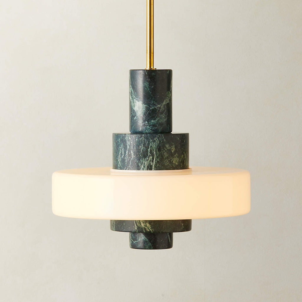 Lampada a Sospensione in Marmo Verde Mercurio