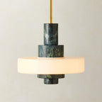 Lampada a Sospensione in Marmo Verde Mercurio