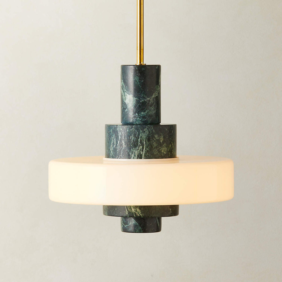 Lampada a Sospensione in Marmo Verde Mercurio