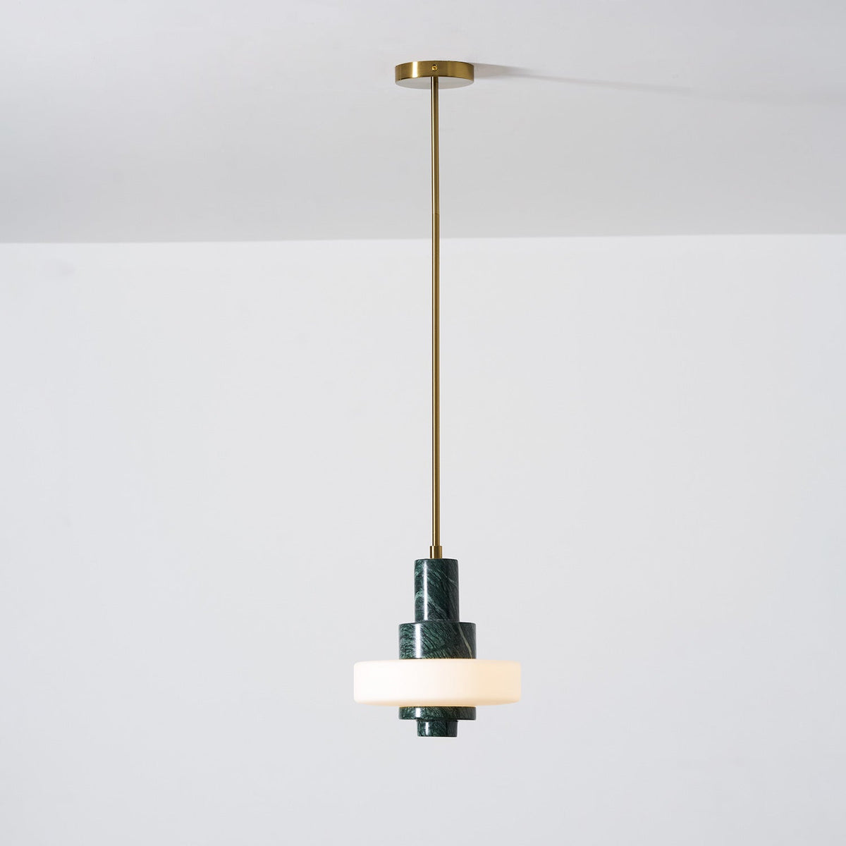 Lampada a Sospensione in Marmo Verde Mercurio