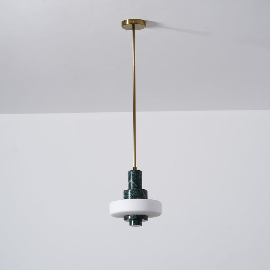 Lampada a Sospensione in Marmo Verde Mercurio