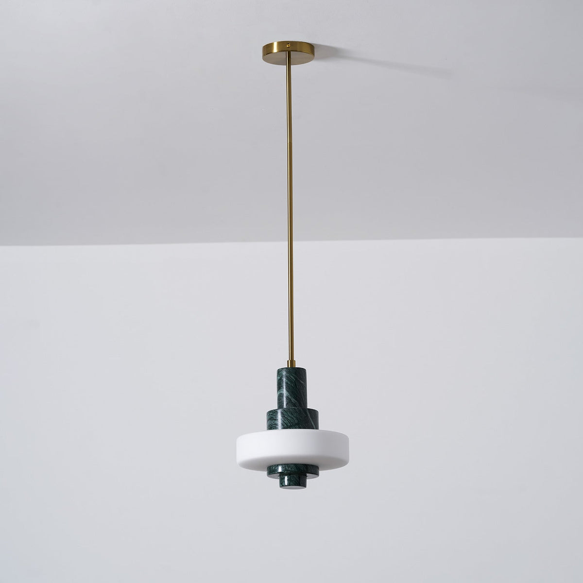 Lampada a Sospensione in Marmo Verde Mercurio
