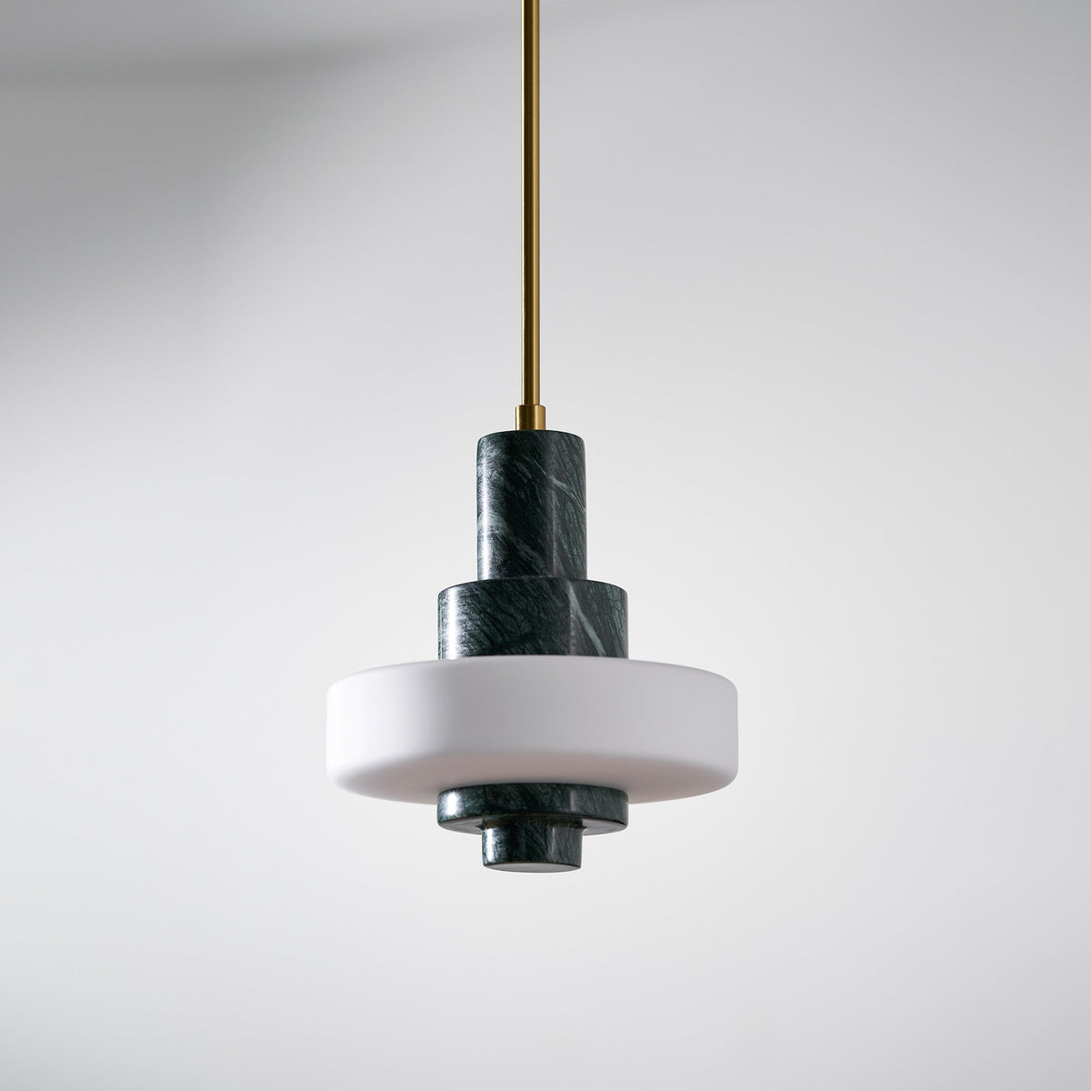 Lampada a Sospensione in Marmo Verde Mercurio