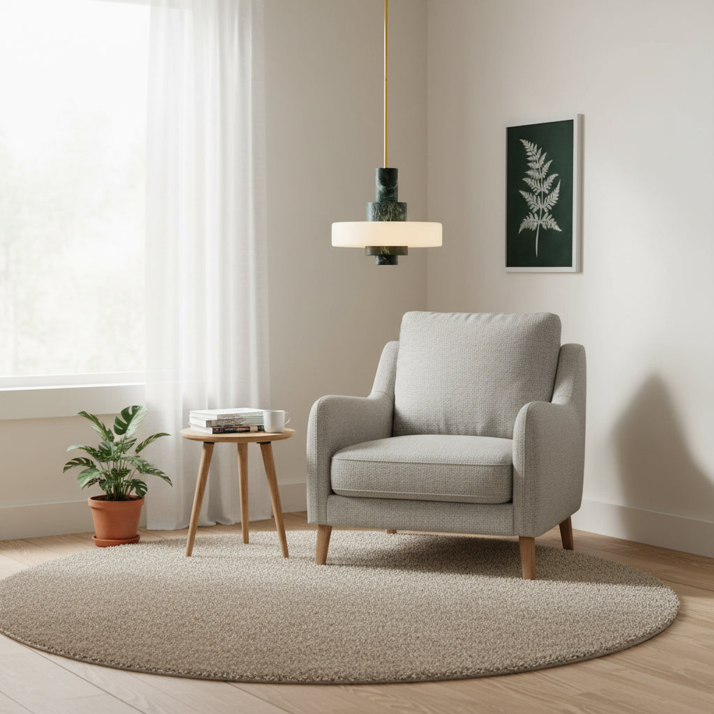Lampada a Sospensione in Marmo Verde Mercurio