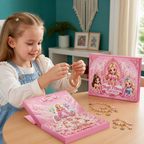 Calendario dell'Avvento delle Principesse – Set per Creare Gioielli e Braccialetti Fai-da-te