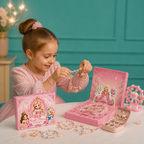 Calendario dell'Avvento delle Principesse – Set per Creare Gioielli e Braccialetti Fai-da-te