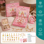 Calendario dell'Avvento delle Principesse – Set per Creare Gioielli e Braccialetti Fai-da-te