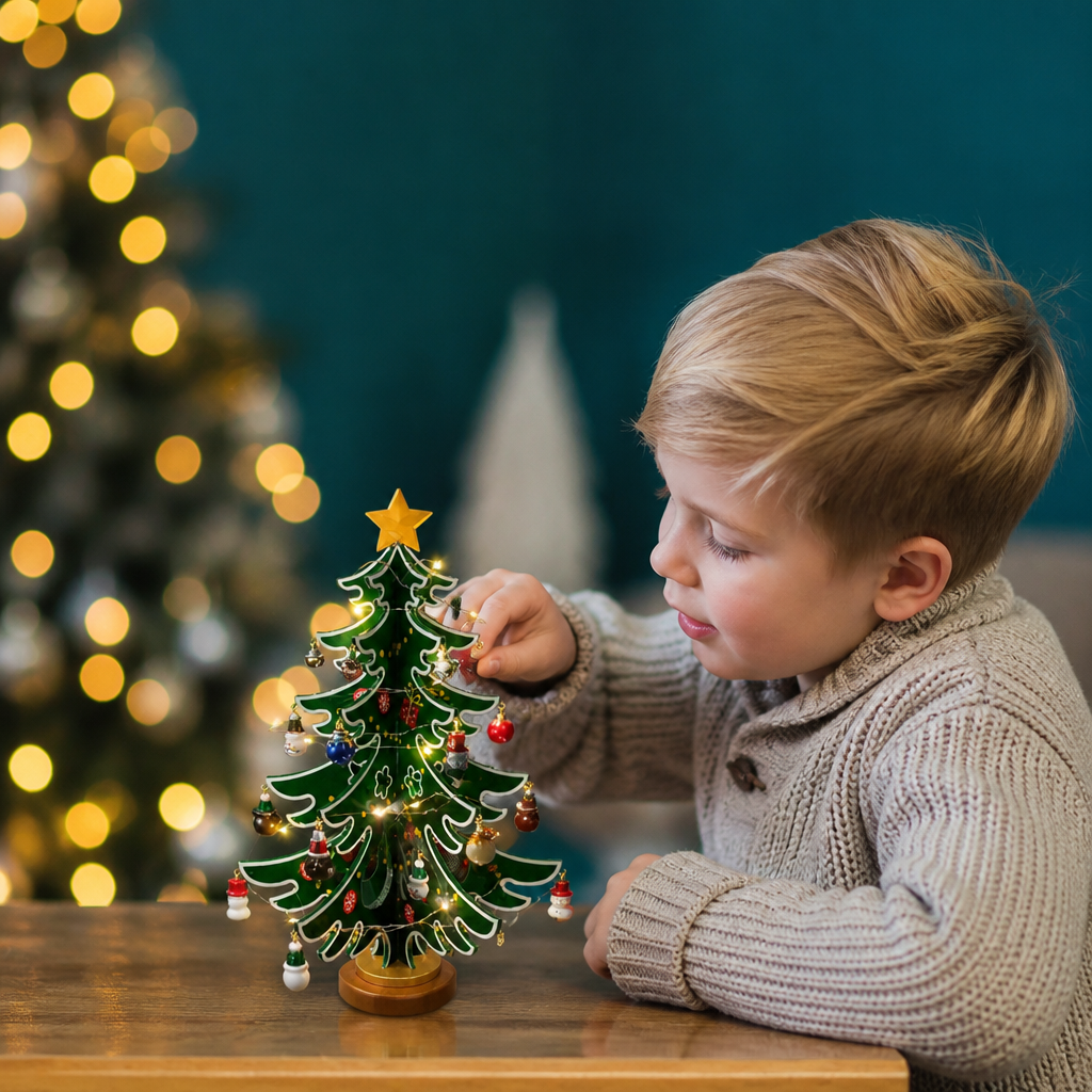 Mini Decorazioni per Albero di Natale Calendario dell'Avvento – 24 Giorni di Sorprese Natalizie