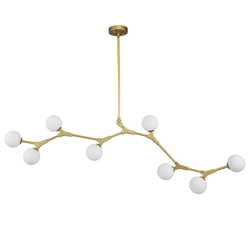 Lampadario Nivero in Vetro a Bolle Lineare