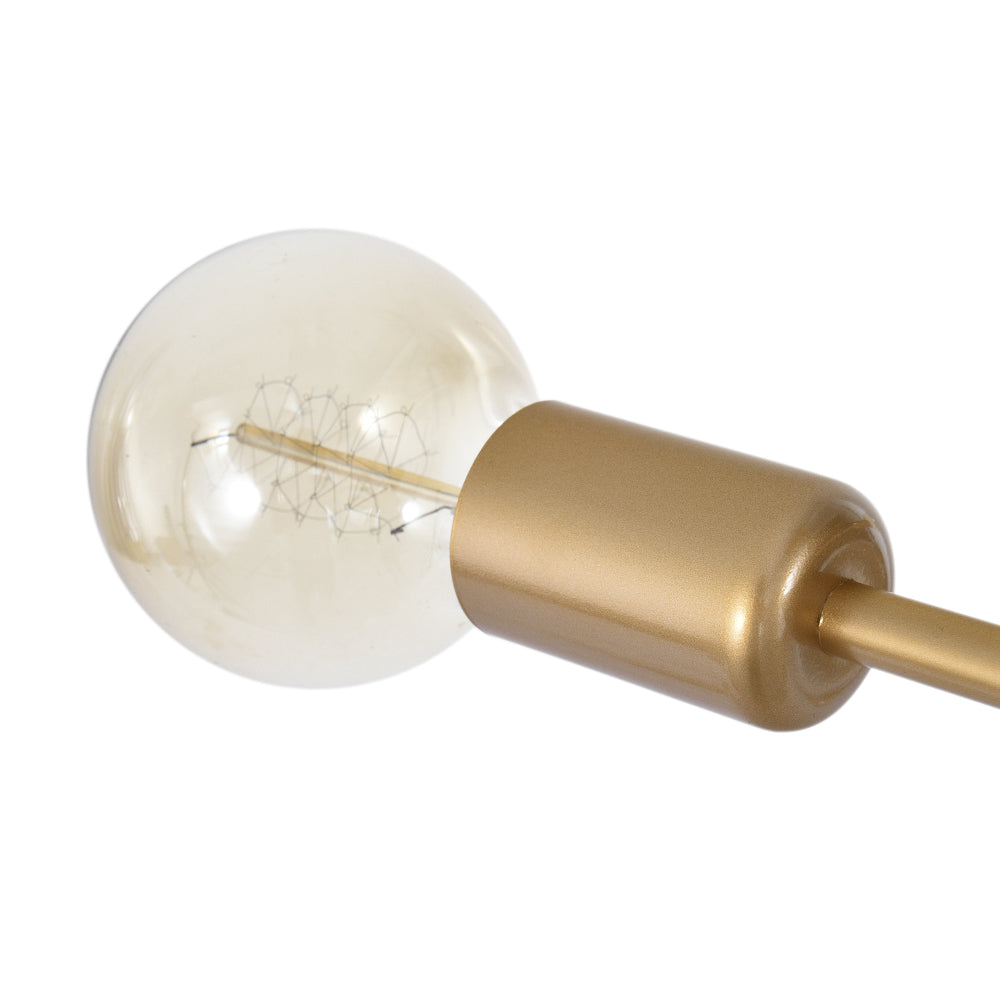 Lampadario Semi Flush Moderno in Ottone Vallin
