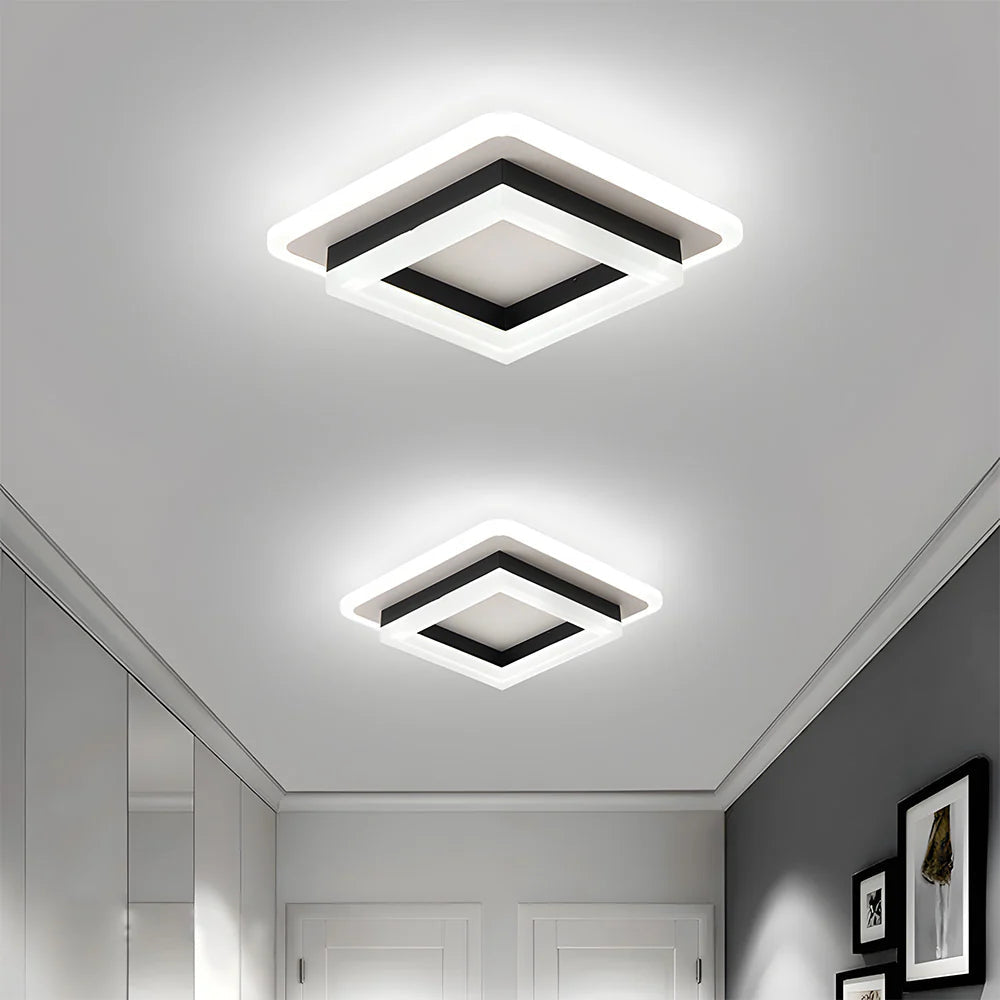 Lampada da soffitto quadrata creativa moderna