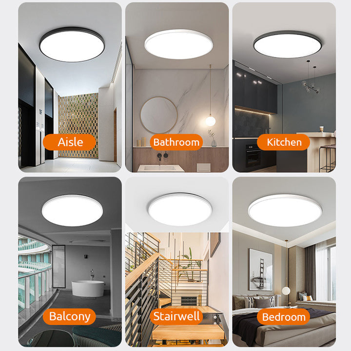Lampada da Soffitto LED Rotonda Minimalista Fissa Bianca