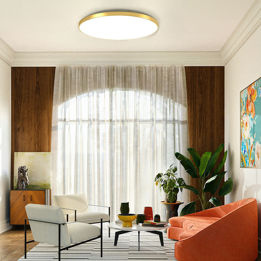Lampada da Soffitto LED Rotonda Minimalista Fissa Bianca