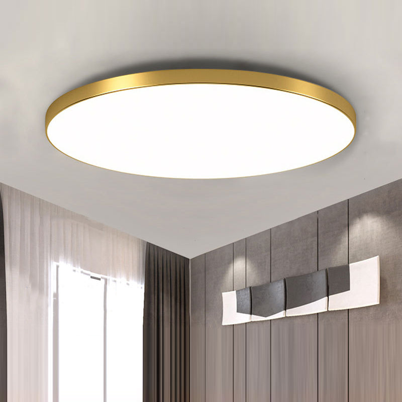 Lampada da Soffitto LED Rotonda Minimalista Fissa Bianca