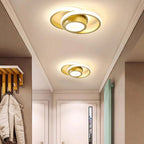 Lampada da soffitto a doppio anello minimalista nordica