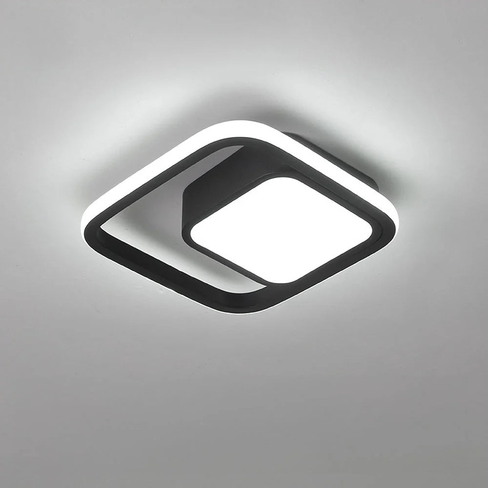 Lampada da soffitto a doppio anello minimalista nordica